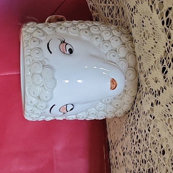 Vintage Figural Ram Sheep Head Face Mug with Horns Handle MIJ - Picture 2 of 6